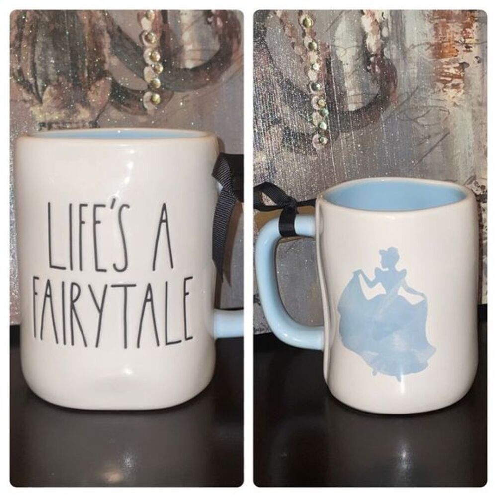 Rae Dunn "Life's a Fairytale" Cinderella Double Sided Coffee Mug